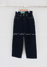neon stitches wide pants