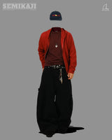 HO Cotton Wide Curved Banding Pants