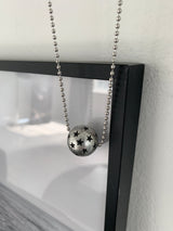スタースタンピングボールロングネックレス