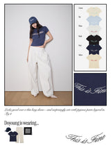 Cropped Signature Tee