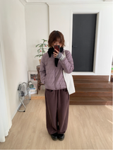 アスティンルーズフィットバンディング起毛スウェットパンツ（5c）