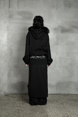 バタフライスプレータージップアップ #ブラック(FLEECE LINED)