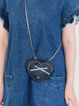 Ribbon Heart Bag _ Black