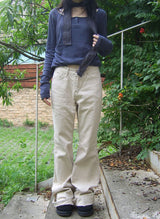 コットンベーシックブーツカット