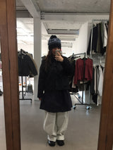 ヘアリーショーティーキルティドコート (2color)