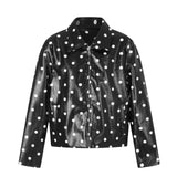 Odette Dot Print Rider Jacket