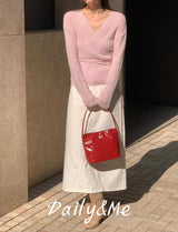 Ribbon wrap knitwear(3color)
