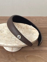 Vintage Mood Cameo Satin Volume HairBand [Black] 