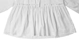 Laden Shirring Frill Flare Long Sleeve Blouse
