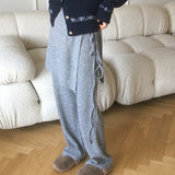 Tyrol Napping Brush Wrap Skirt Pants Set