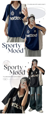 Vue カラージャージ半袖Tシャツ