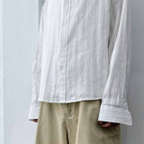 Sheer Stripe Relaxed Shirt