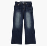Eunice Ribbed Cat Bootcut Denim Pants