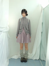 soft-touch raglan knit jacket