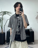 エティン半袖チェックシャツ