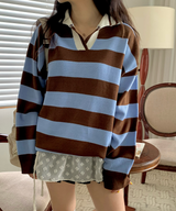 Bold Stripe Collar Knit