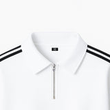 ロフエッセンシャルスポーティートラックハーフジップオーバーフィットスウェットシャツ (2color)