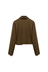 MILD CROP BLAZER / BROWN