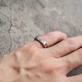 FAITH FADE - Thin Ring Smiley - Silver
