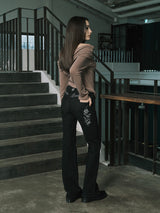 SMOKIN BADDIE DENIM PANTS (BLACK)