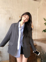 Back Slit Tailored Single Jacket (3color)