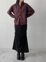 [FW/Hidden Banding] Shirring Mermaid Long Skirt