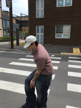 No.1710 DB crop check half SHIRT (3color)