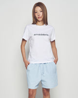 26SS WOMAN SPANGLE LOGO SHORT SLEEVE T-SHIRT