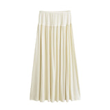 Malia Shirring Banding Maxi Skirt