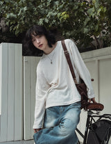 ローリンズベロアラウンド長袖Tシャツ