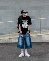 Life Lettering Short Sleeve Knit T-Shirt