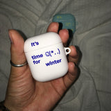 It's time for winter (white) airpod case