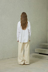 BRIGHT OVERSIZED SHIRT / WHITE