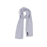 Polka Dot Long Scarf (white)