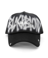 BBD グラフィティメタルロゴトラッカーメッシュキャップ ダークバージョン(Black)