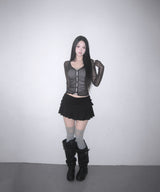 ash ruffle mini sk (3colors)