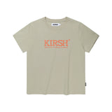 ユニハンドドローウィングロゴワーディングTシャツ【カーキ】