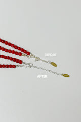 onyx gemstone 4mm necklace