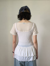 Ruffle Deep Crewneck Nashi (3color)