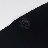 HIERARCHY STUDIOS Spellbound - ブラックグランジワイドオーバーサイズTシャツ