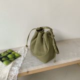 Natural Canvas Shirred Pouch Bag - A Drawstring Bag with a Unique Vibe