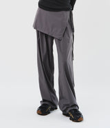(W) Pin Wrap Skirt Pants (2color)