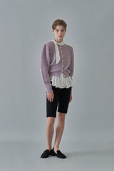 Dot scarf blouse_ivory