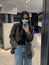 [MADE] Ditto wide long boots cut denim