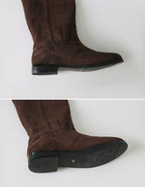 Suede Leather Long Boots (2color)