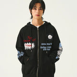 [UNISEX]ピースオブフーデッドジップアップ
