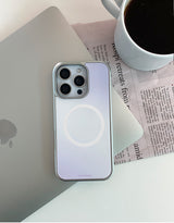 [MADE]ライラックブリーズ シルバーエポキシ MagSafe iPhoneケース