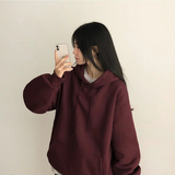Telfo Basic Plain Fleece Hood