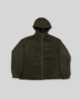 [Lined Fur] Weave Corduroy Hood Jacket