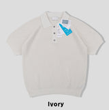 ベルナラインカラーニットショートスリーブTシャツ